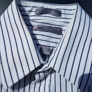 Geoffrey beene black and white gangster  shirt
